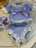 Lilac Knit Bloomer Set