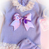 Lilac Knit Bloomer Set