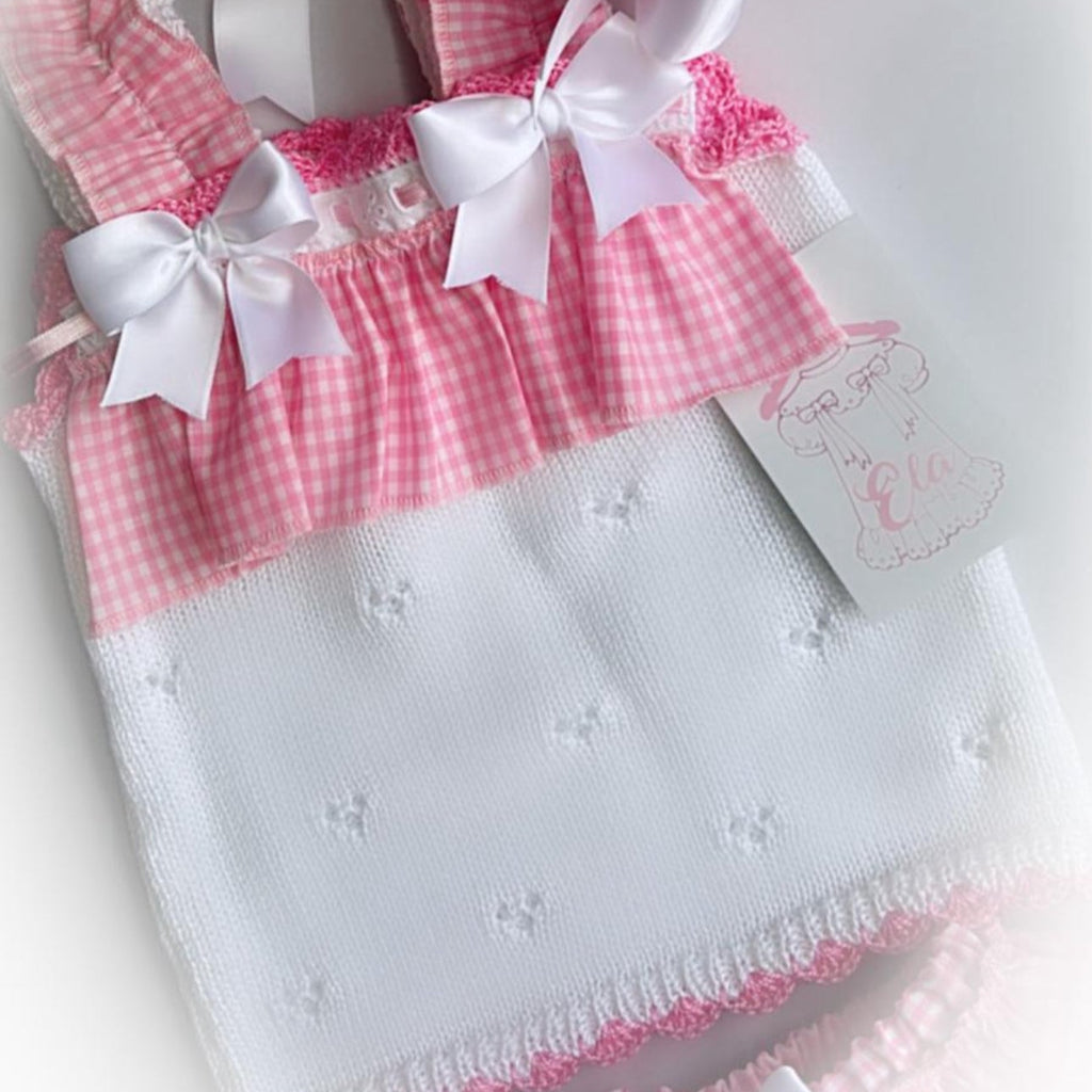 Summer Check Knit Set