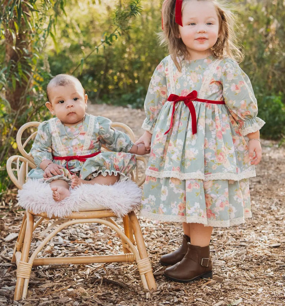 Sage Green Toddler Dress