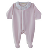 Cotton Baby Pink Crown Footie