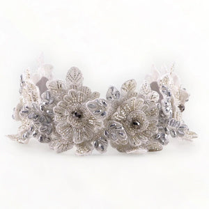 Hadraniel Silver Flower Headband