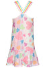 Heart Print Sequin Dress