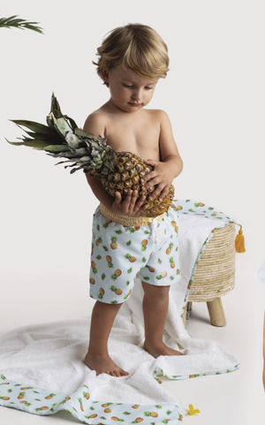 Meia Pata Boy's Pineapple Trunks