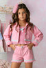 Pink Denim Jacket