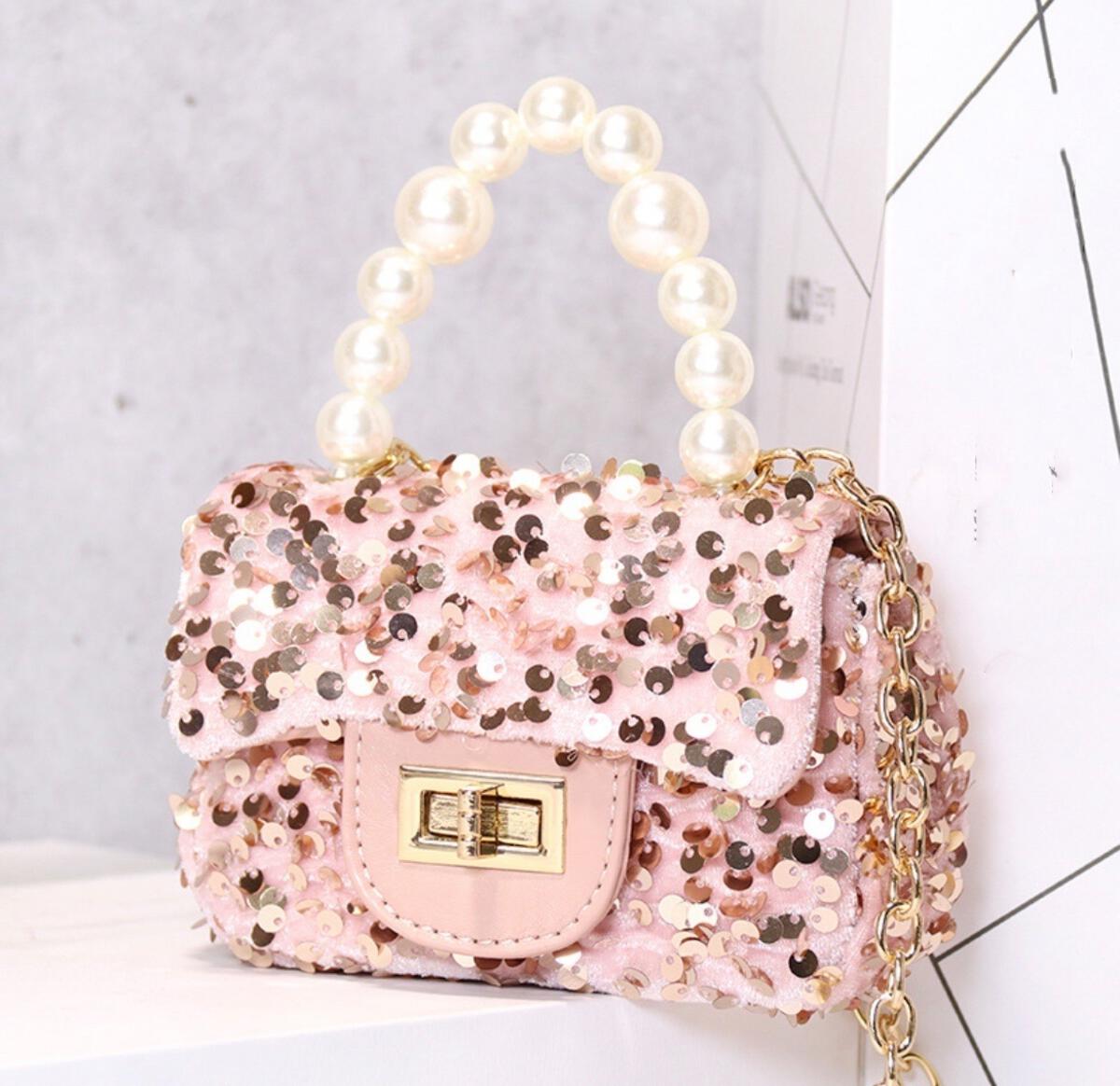 Red or Pink Sequin Purse