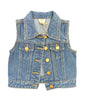 Fringe Back Denim Vest