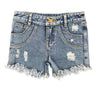 Destructed Denim Shorts