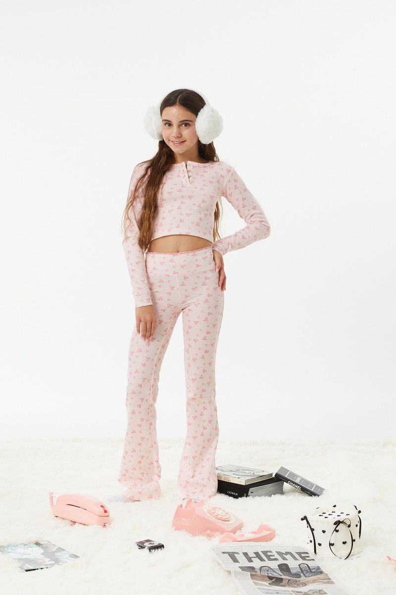 Top de manga de encaje floral