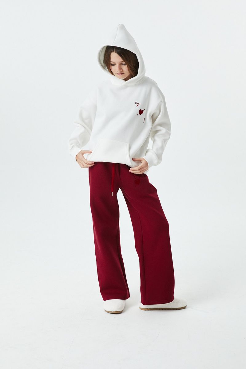 Lea White Terry Hoodie