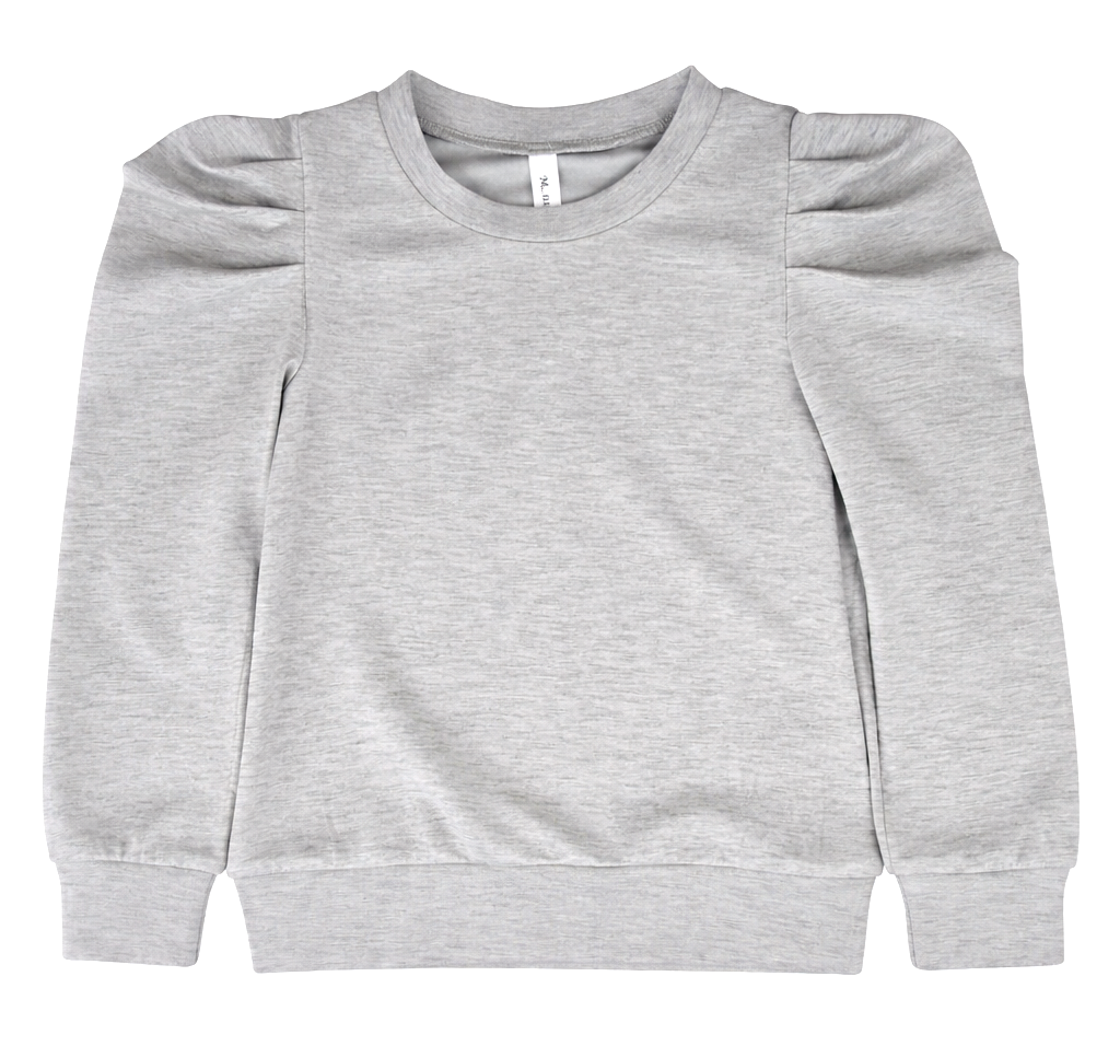 Puff Shoulder Sweatshirt