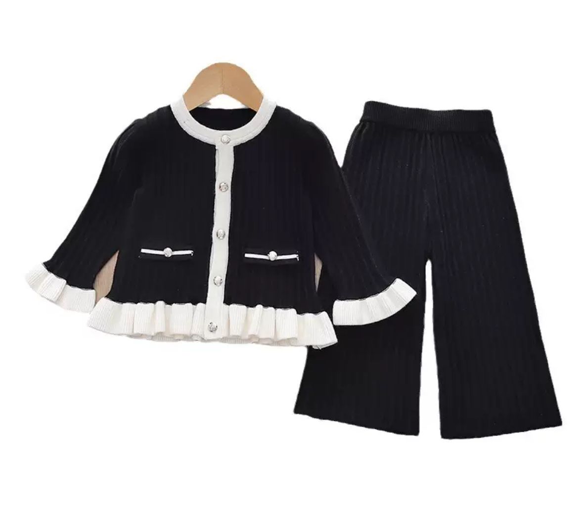 Black Knit Set