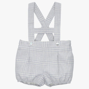Plaid Shorts with Suspenders