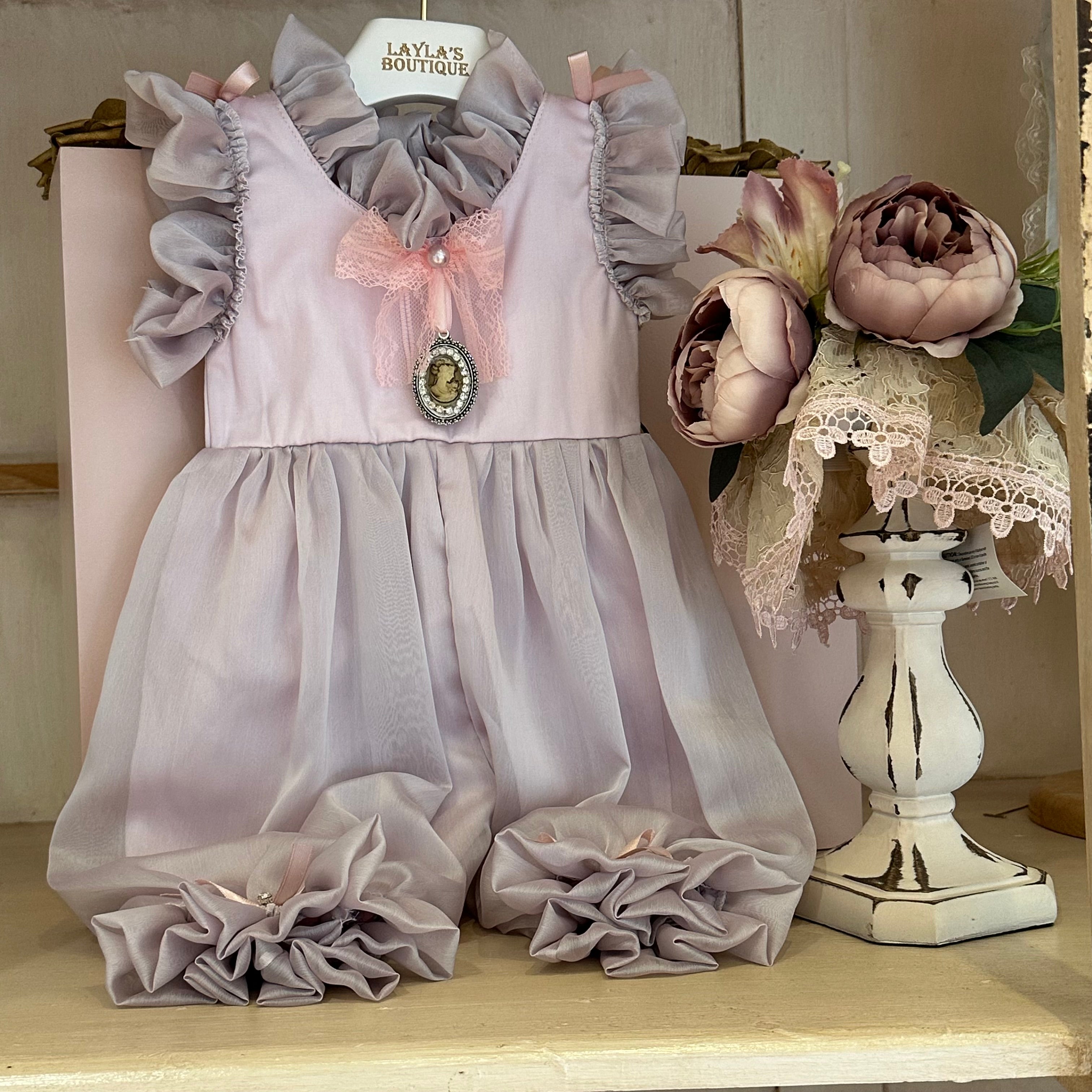 Victorian Lilac Romper