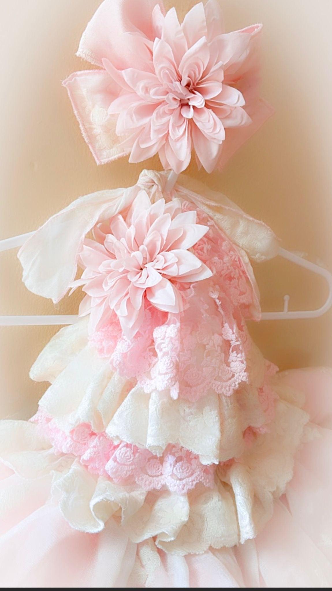 Peyton Cream and Blush Dress