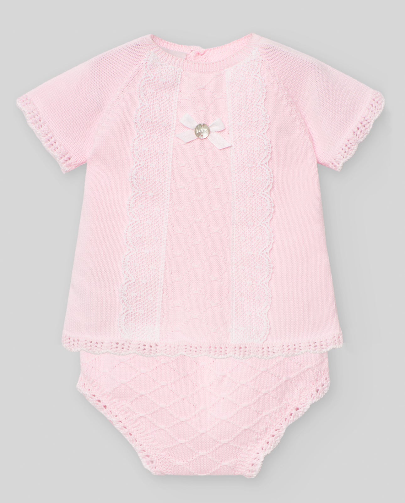 Pink Baby Knit Set