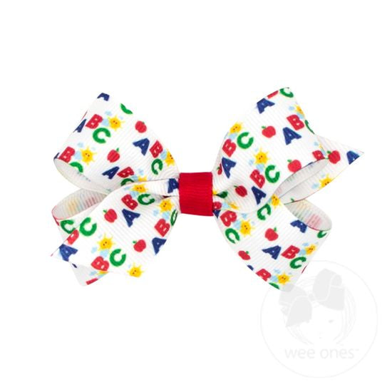 Printed School Print Mini Clip