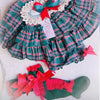 Holiday Lace and Plaid Dress