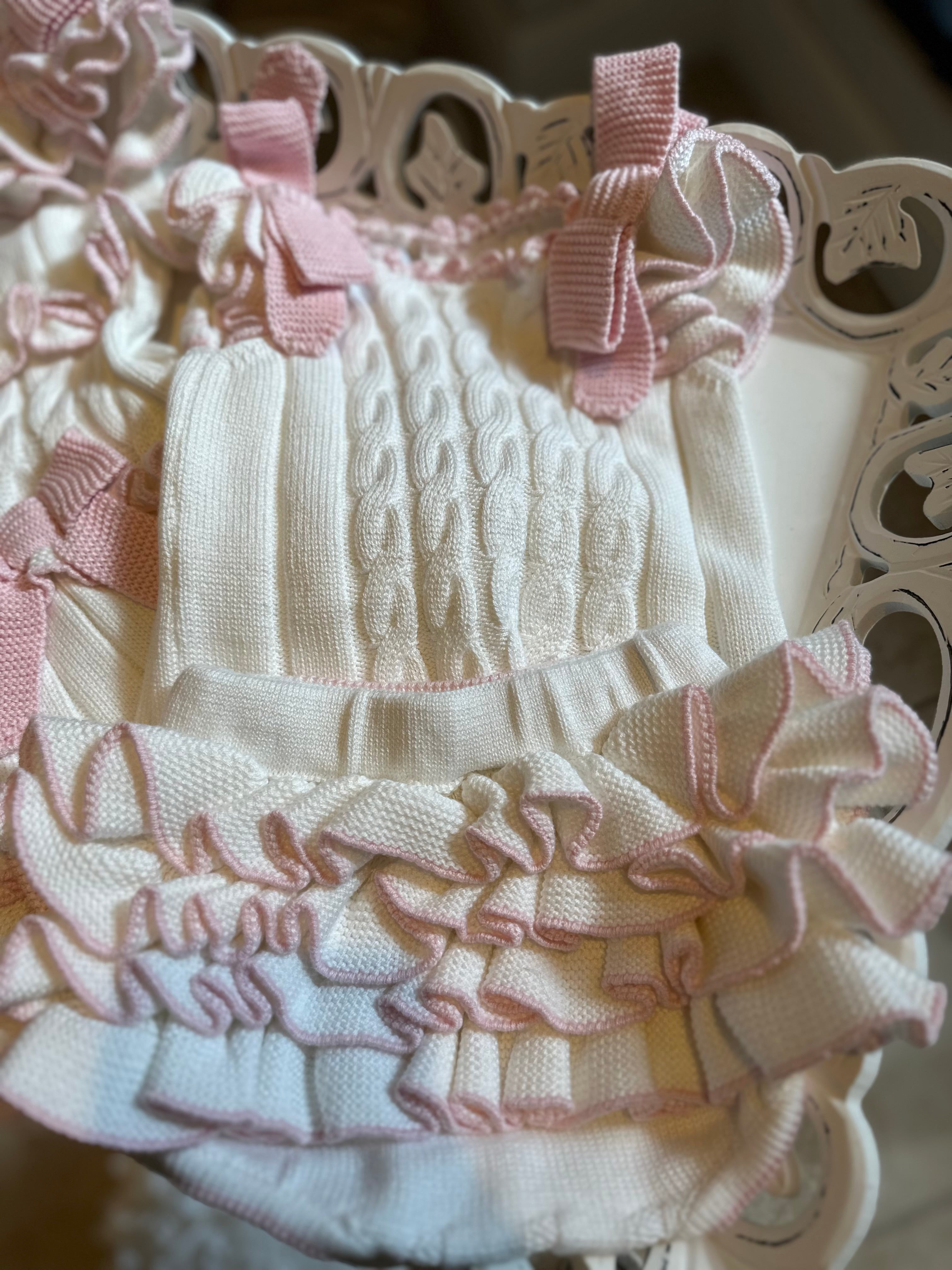 White and Pink Sweater and Bloomer