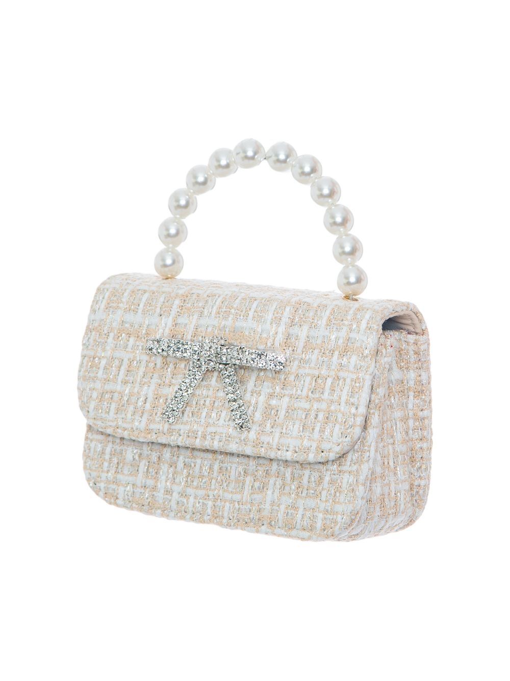 Champagne Tweed Purse