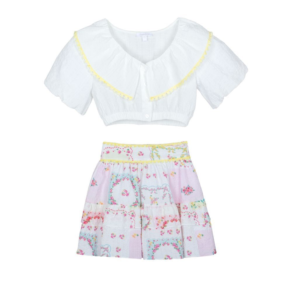 Floral Skirt & Top Set