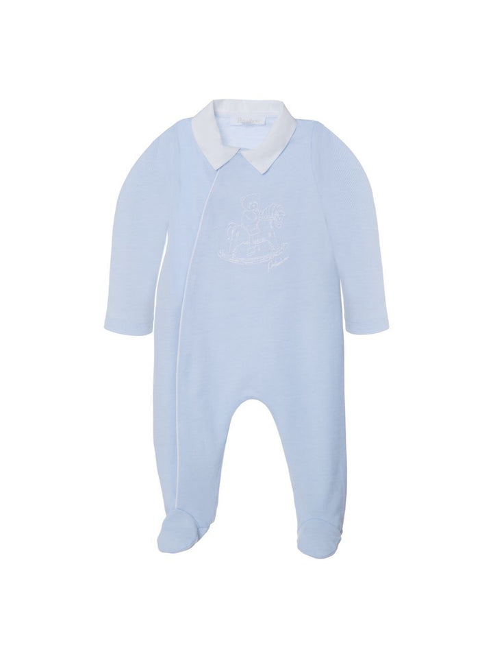 Cotton Blue Footie