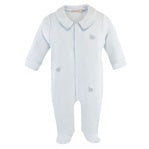 Collared Footie with Embroidery
