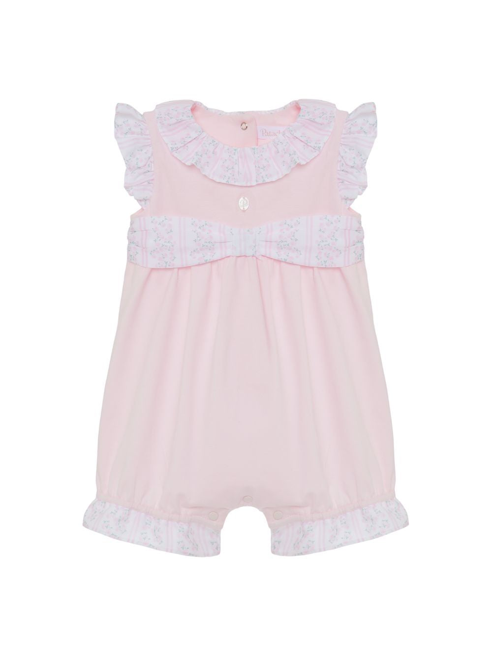 Pink and Floral Romper