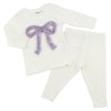 Ruffle Bow Lavender Set