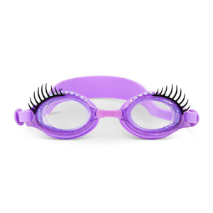Purple Nail Polish Splash Lash Swim Goggles