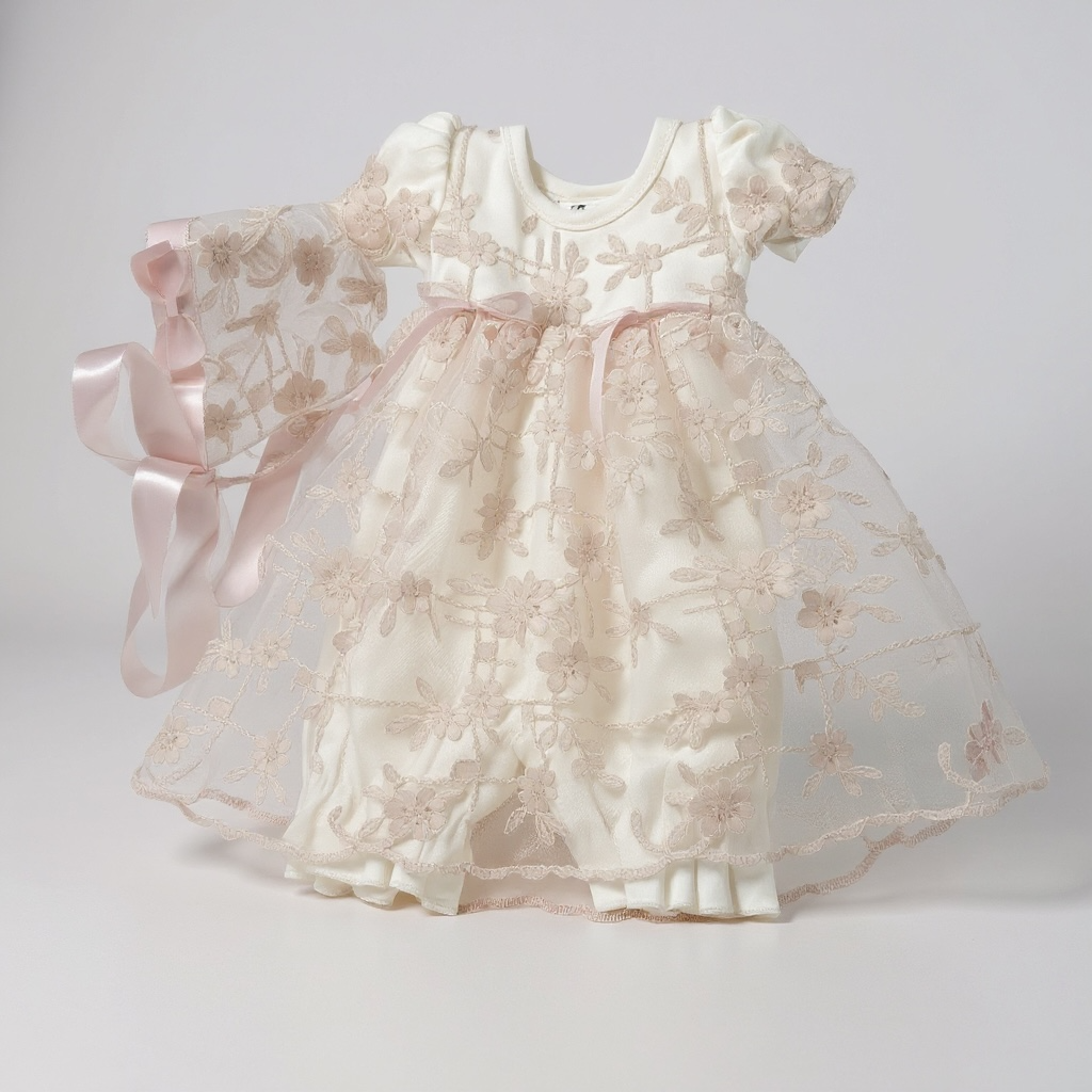 Ivory Lace Romper Dress