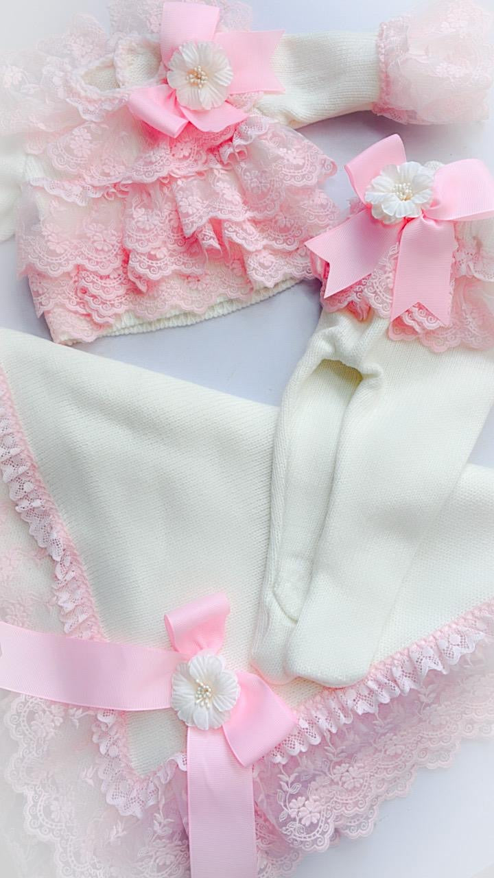 Lacey Pink Legging Set