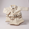 Boy's Cream and Camel Cardigan Set