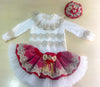Red and Gold Estilina Skirt Set