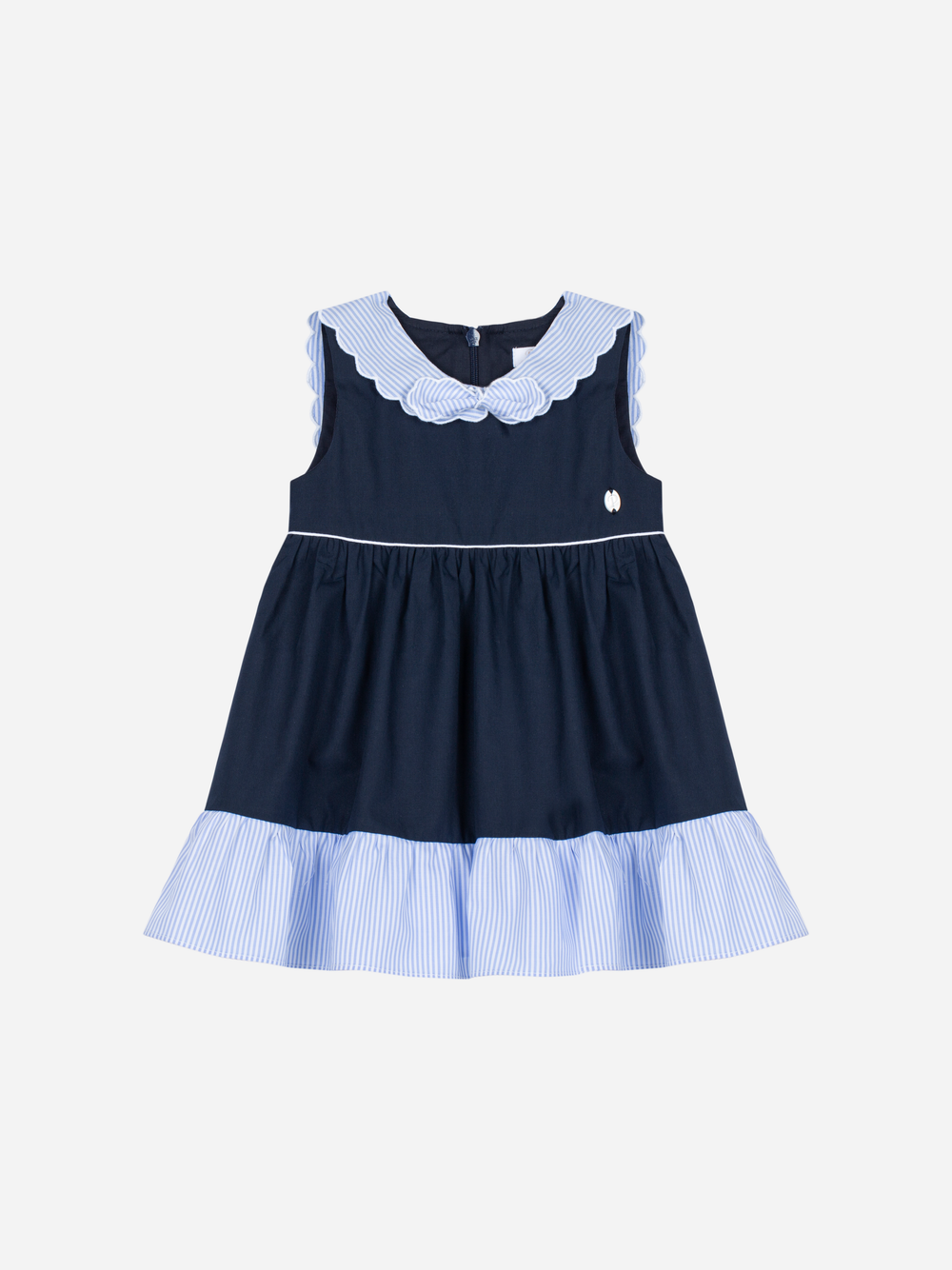 Navy Blue Cotton Dress