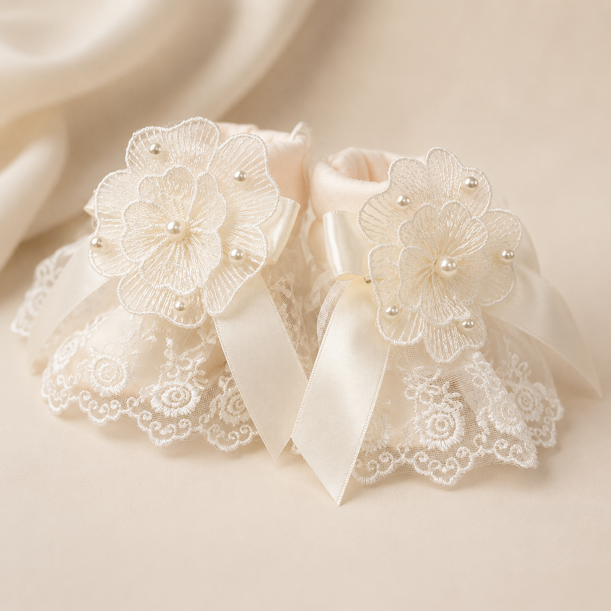 Bella Ivory Lacey Set