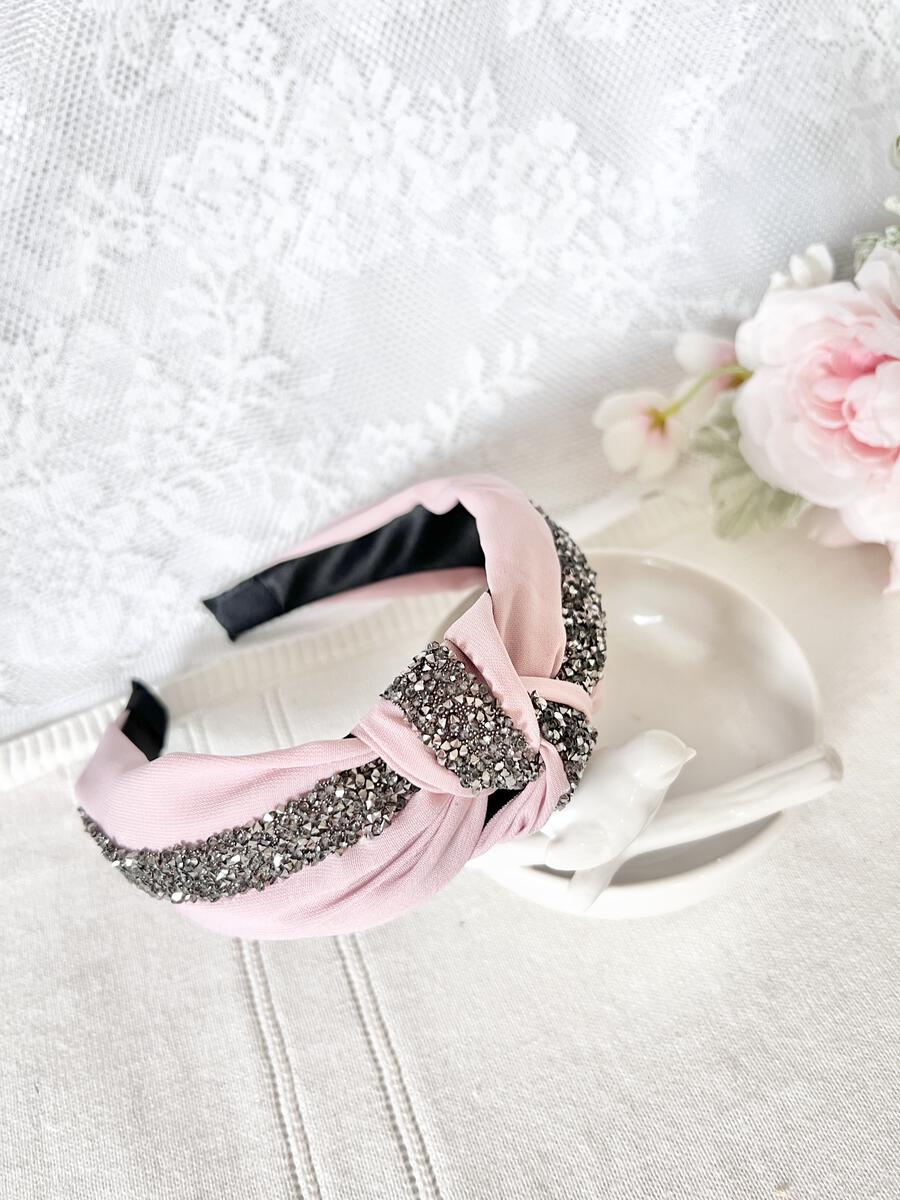 Strip Rhinestone Trimmed Headband