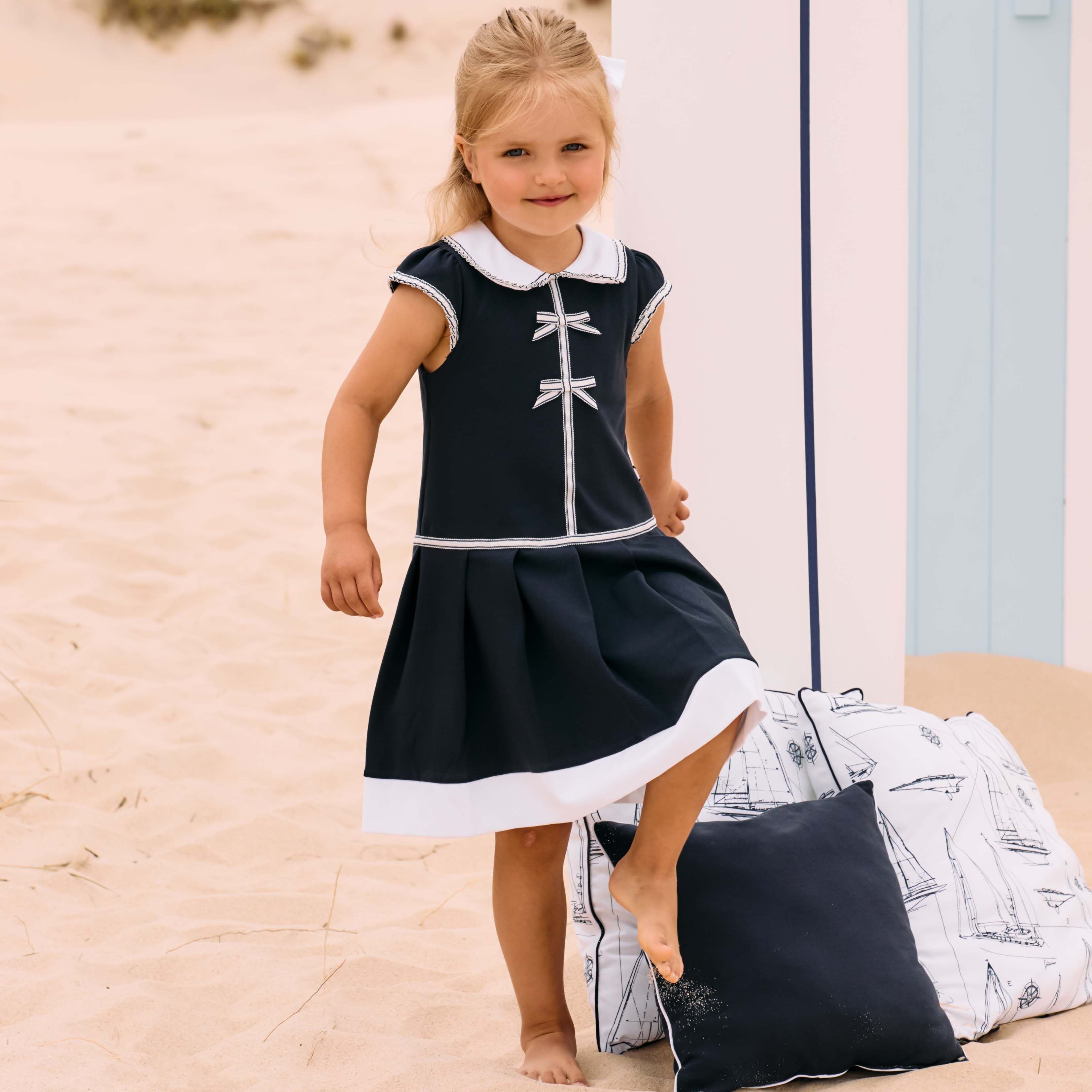 Patachou Navy Dress