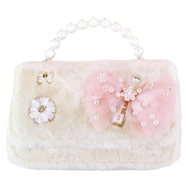 Fluffy Ivory Purse