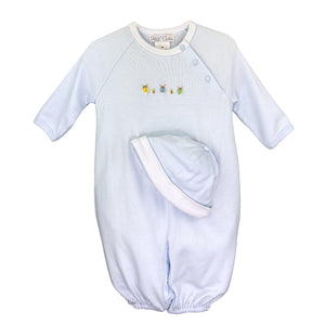 Blue Bunny Infant Convertible Gown