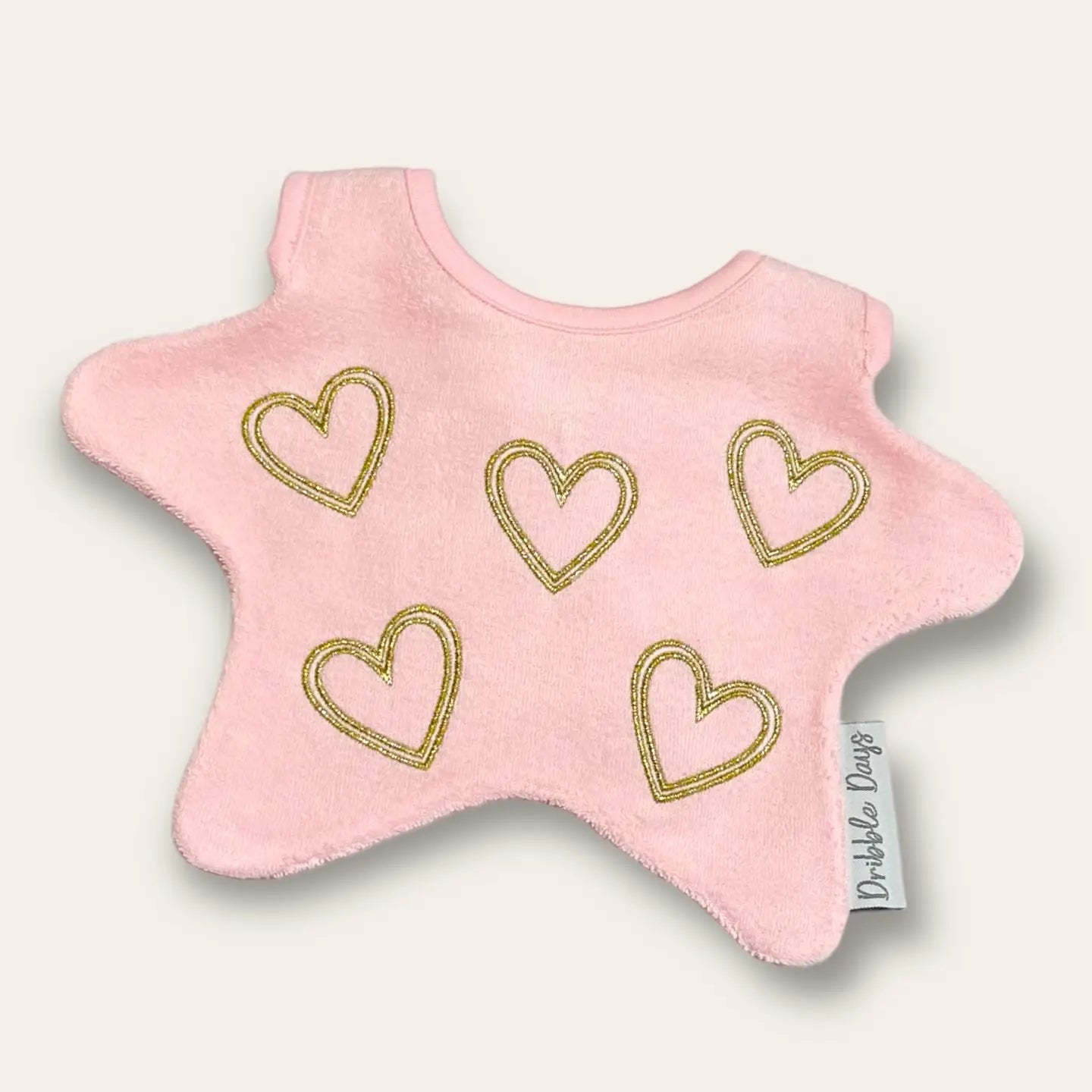 Gold Heart Bib