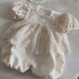 The Lily Romper and Bonnet