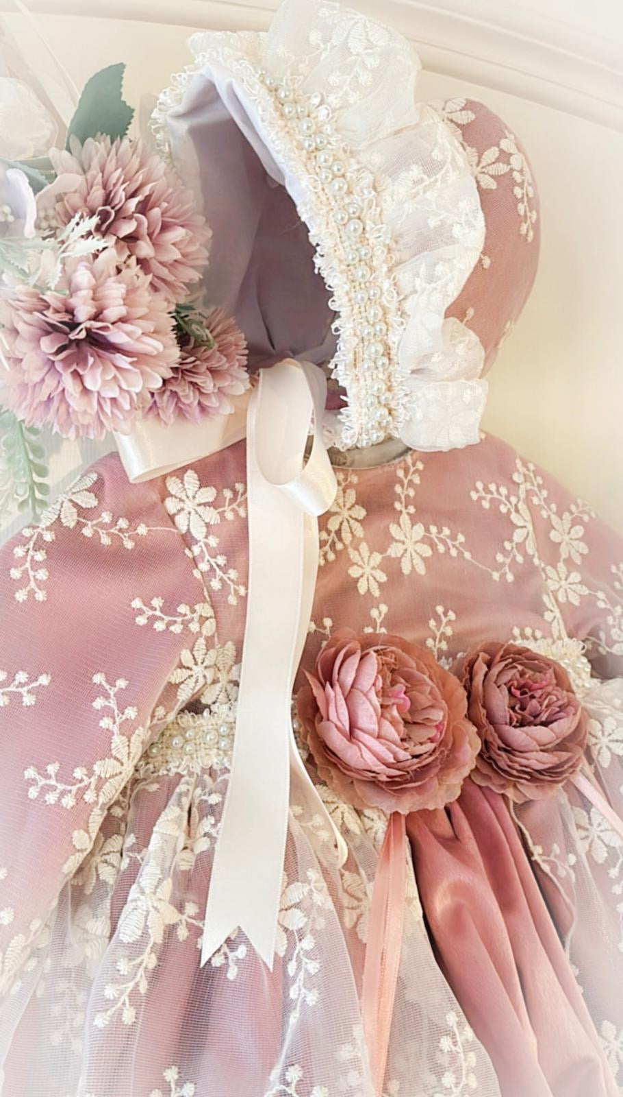 Francine Mauve Lace Dress