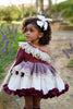 Burgundy Off The Shoulder Dress