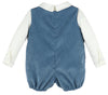Corduroy Blue Romper