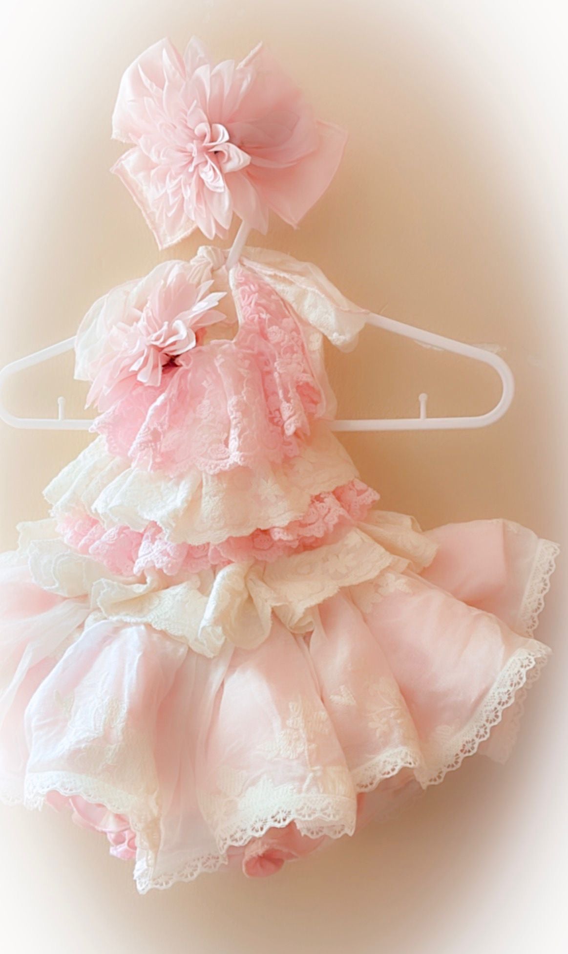 Peyton Cream and Blush Dress