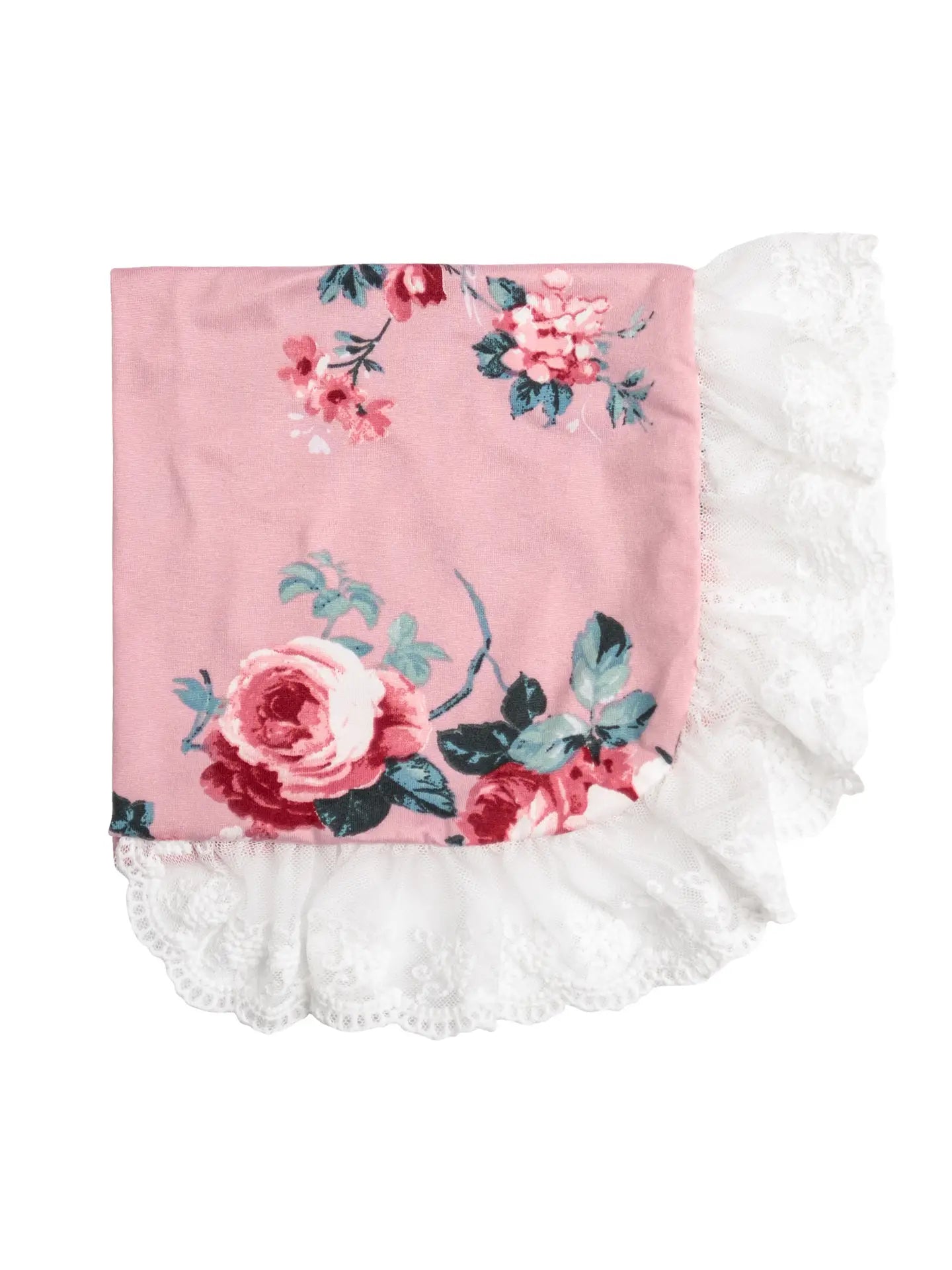 Mauve Garden Receiving Blanket