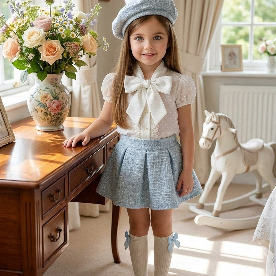 Blue Chanel Three Piece Set