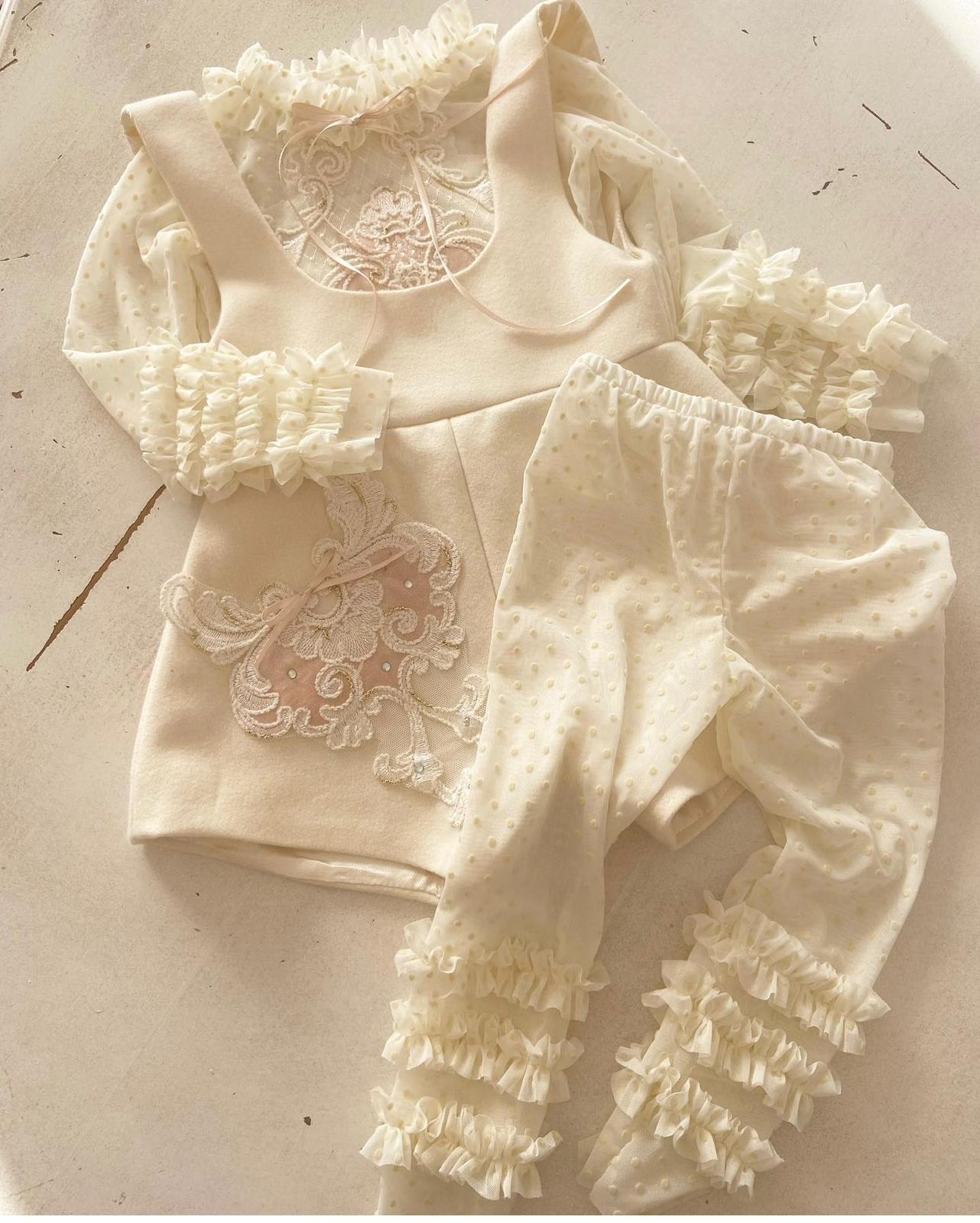 Victorian Lacey Romper Set