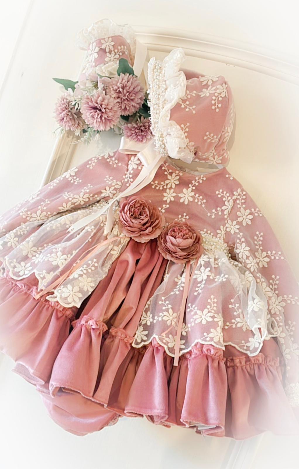 Francine Mauve Lace Dress